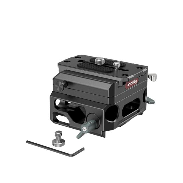 SMALLRIG 3067 BASEPLATE LGTW W DUAL 15MM ROD CLAMP