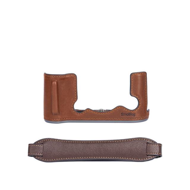 SMALLRIG 4710 LEATHER HALF CASE FUJI X-T50 BROWN