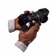VALLERRET URBEX PHOTOGRAPHY GLOVE BROWN M