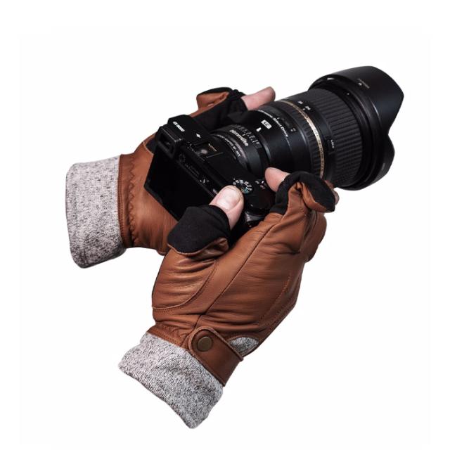 VALLERRET URBEX PHOTOGRAPHY GLOVE BROWN M