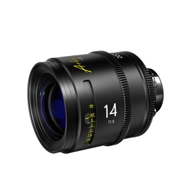 DZO ARLES 14MM PRIME CINE LENS, PL MOUNT METER