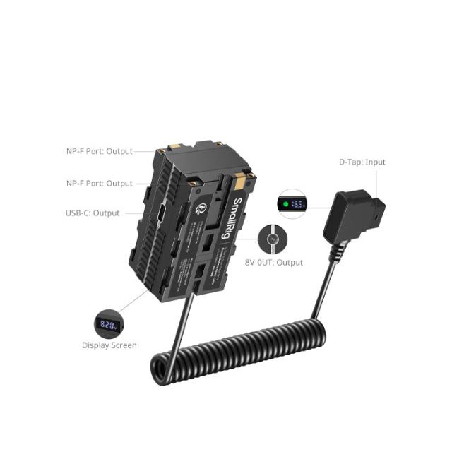 SMALLRIG 4884 D-TAP TO DUAL NP-F DUMMY