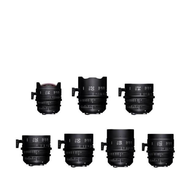 SIGMA CINE SEVEN PRIME LENSES KIT CANON EF-MOUNT