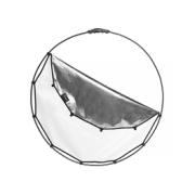 MANFROTTO HALOCOMPACT 82 CM SILVER/WHITE