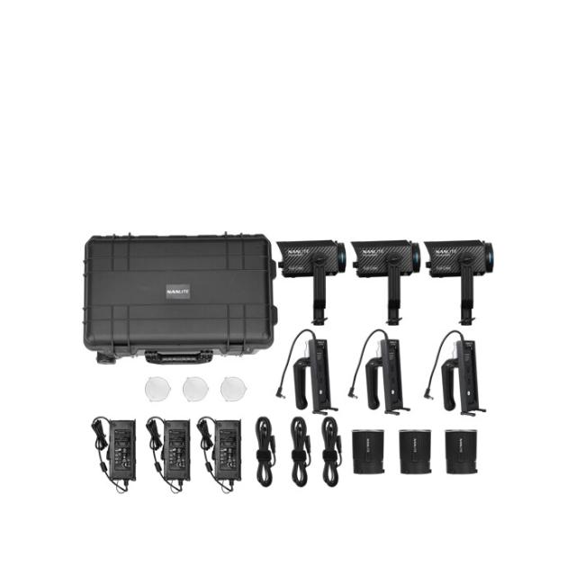 NANLITE FORZA 60C RGBLAC 3 LIGHT KIT