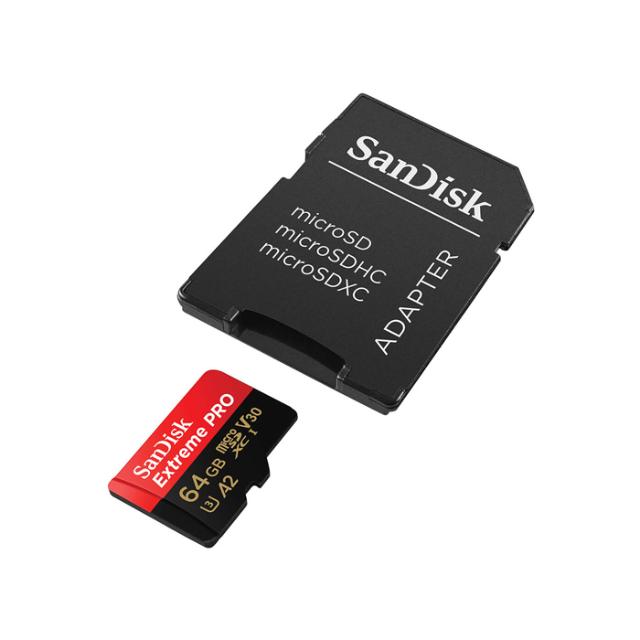 SANDISK MICROSDXC EXTREME PRO 64GB 200MB/S A2 C10