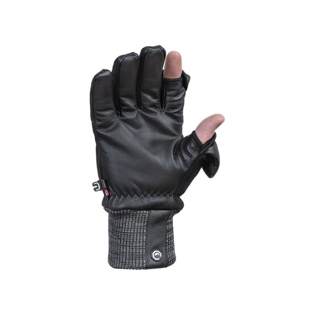 VALLERRET LEATHER PHOTOGRAPHY GLOVE BLACK XS