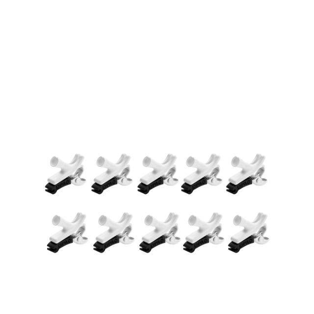 DPA CURVED CLIP, WHITE, 10 PCS