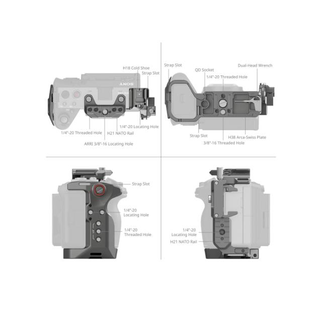 SMALLRIG 4770 HAWKLOCK QR CAGE KIT FX3/FX30