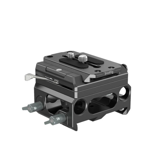 SMALLRIG 3067 BASEPLATE LGTW W DUAL 15MM ROD CLAMP