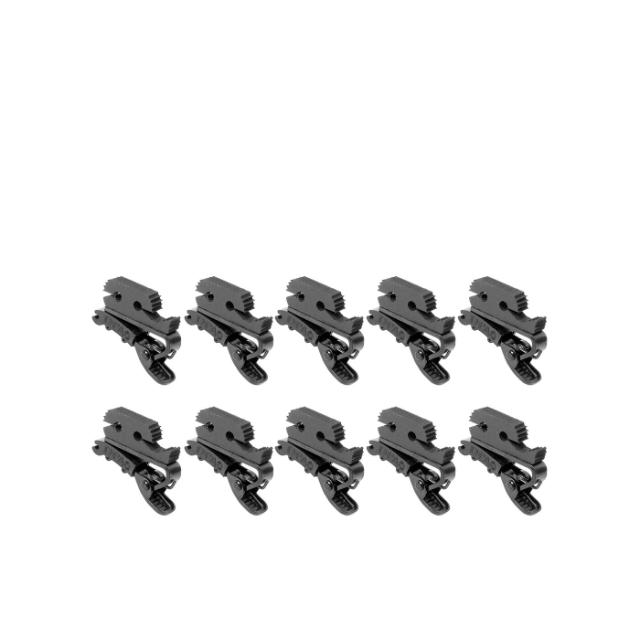 DPA DOUBLE LOCK CLIP BLACK 10 PCS