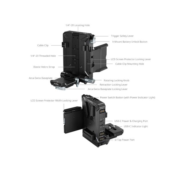 SmallRig 5227 V-Mount Battery Mount Plate Kit