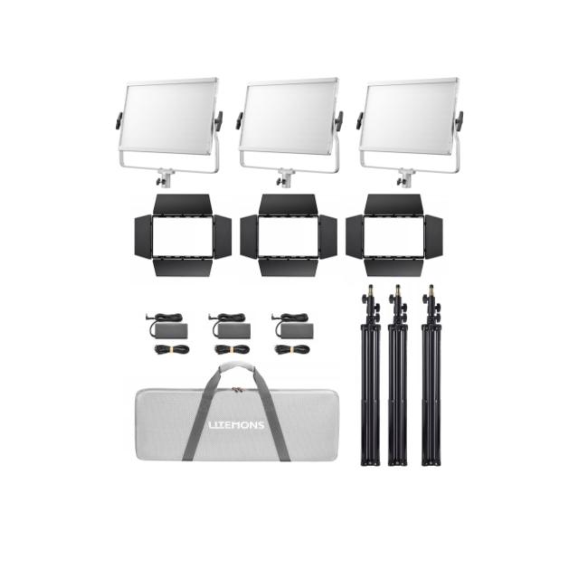 GODOX LITEMONS LP1200R RGB LED LIGHT PANEL 3-KIT