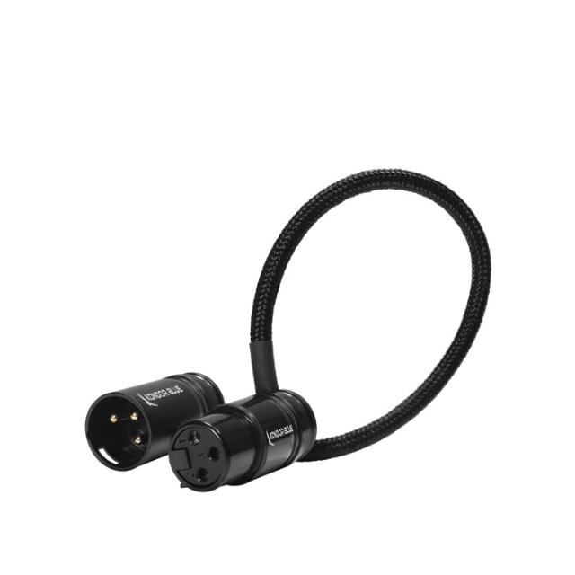 KONDOR BLUE STRGT LOWPROFILE RIGHT ANGLE XLR 20 CM