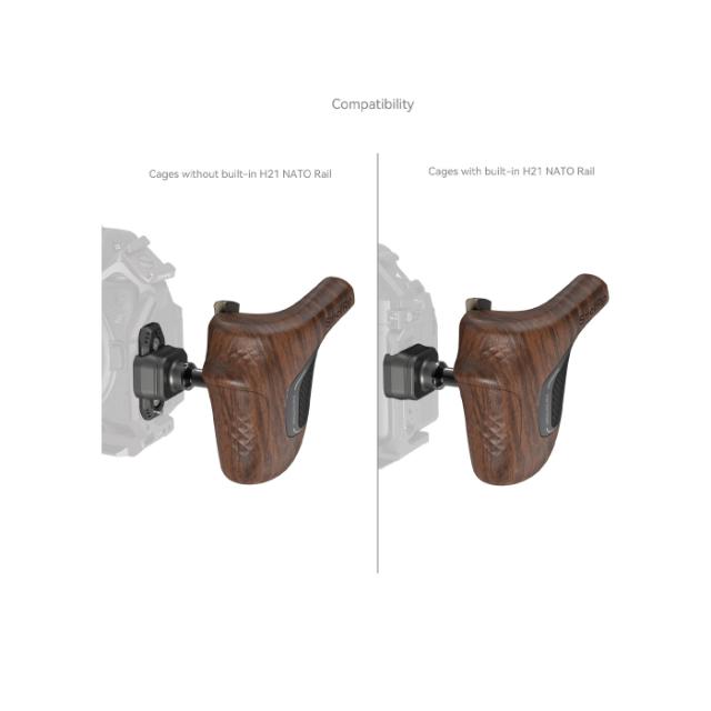 SmallRig 5161 NATO Wooden Handle Left Side