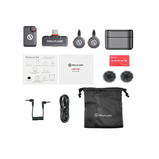 HOLLYLAND LARK M2S MINI COMBO WIRELESS MICROPHONE