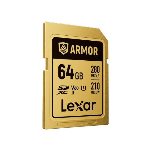 LEXAR SD 64GB U3 V60 UHS-II R280/W210 ARMOR