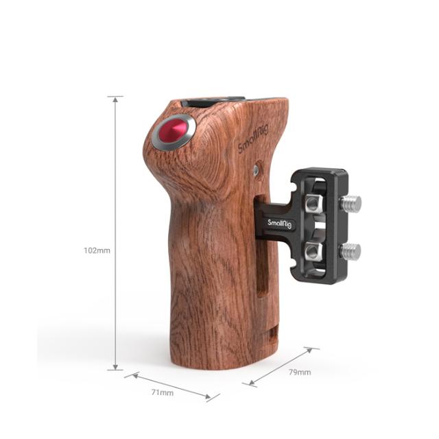 SMALLRIG 3323 SIDE HANDLE WOOD WITH REMOTE TRIGGER