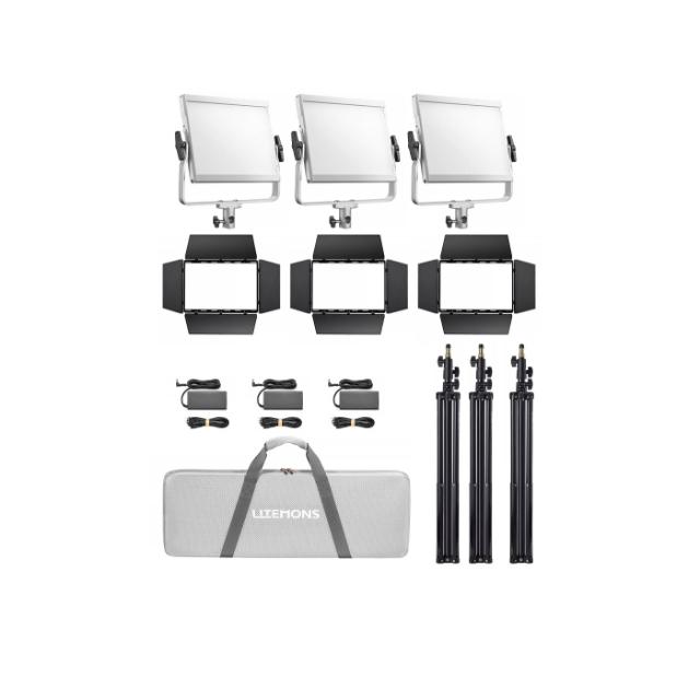 GODOX LITEMONS LP400BI BI-COLOR LED LIGHT 3-KIT