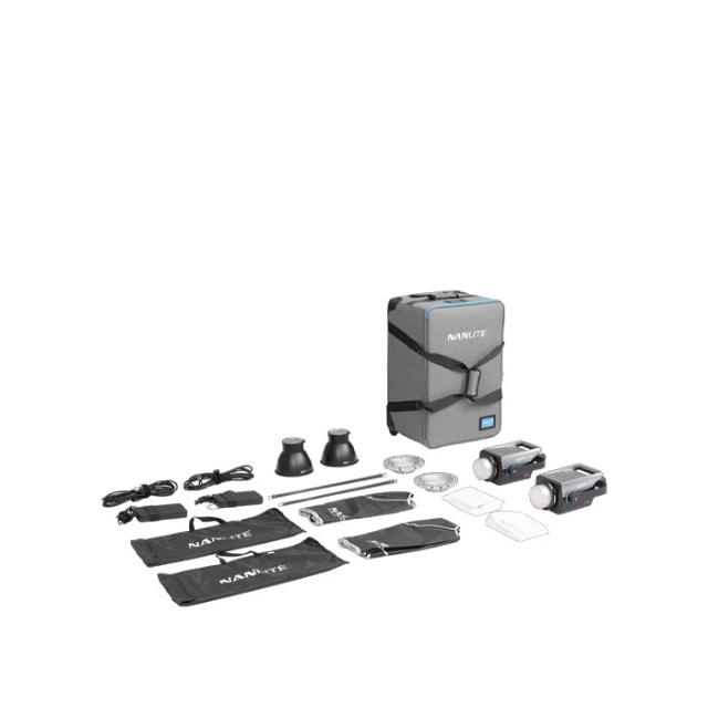 NANLITE FC-300B 2 LIGHT KIT WITH TROLLEY